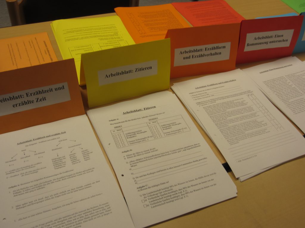 Lerntheken im Deutschunterricht JohannGottfriedHerder Gymnasium